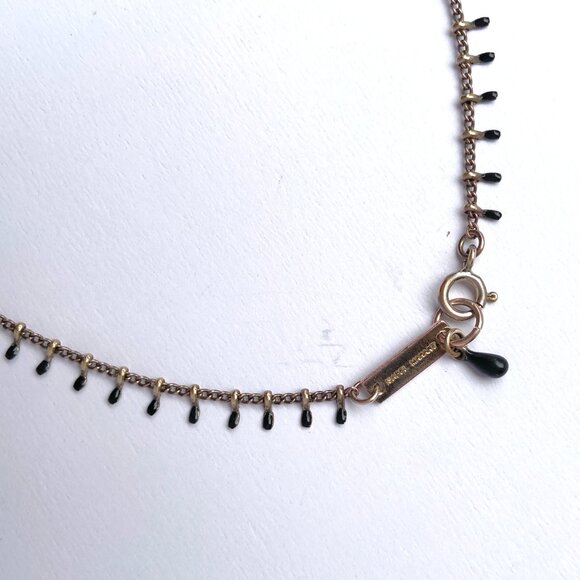 ISABEL MARANT BRASS DAINTY CHAIN CASABLANCA EMBELLISHED CHARM NECKLACE - Picture 3 of 4